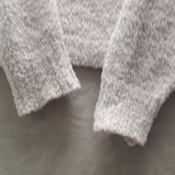 POL | MEDIUM WOMENS | FUZZY COZY OVERSIZED KNIT SWEATER in PALE PINK JP2A 133793 - Picture 9 of 13